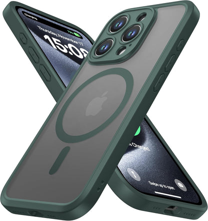 ImpactStrong Magnetic Guard Designed for iPhone 17 Air Case [Camera Protection] [Military Grade Drop Tested] [Compatible with MagSafe] Slim Translucent Matte Phone Case (6.6") - Navy Blue
