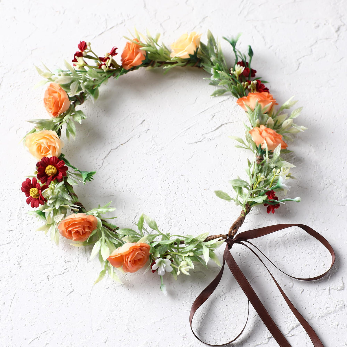 Pink Bohemian Flower Crown, Fairy Babys Breath Flower Headband