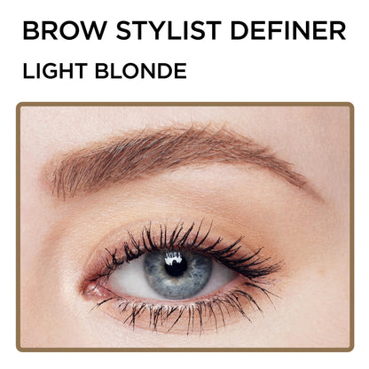 L'Oreal Paris Makeup Brow Stylist Definer Waterproof Eyebrow Pencil, Ultra-Fine Mechanical Pencil, Draws Tiny Brow Hairs and Fills in Sparse Areas and Gaps, Dark Brunette, 0.11 Ounce (Pack of 2)