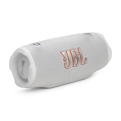 JBL Charge 6 Portable Waterproof Speaker with Powerbank and Strap - Black (Renewed)