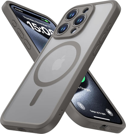 ImpactStrong Magnetic Guard Designed for iPhone 17 Air Case [Camera Protection] [Military Grade Drop Tested] [Compatible with MagSafe] Slim Translucent Matte Phone Case (6.6") - Navy Blue