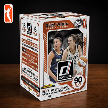 2026 Panini Donruss WNBA Basketball Blaster Box – 6 Packs, 15 Cards Per Pack, 90 Trading Cards
