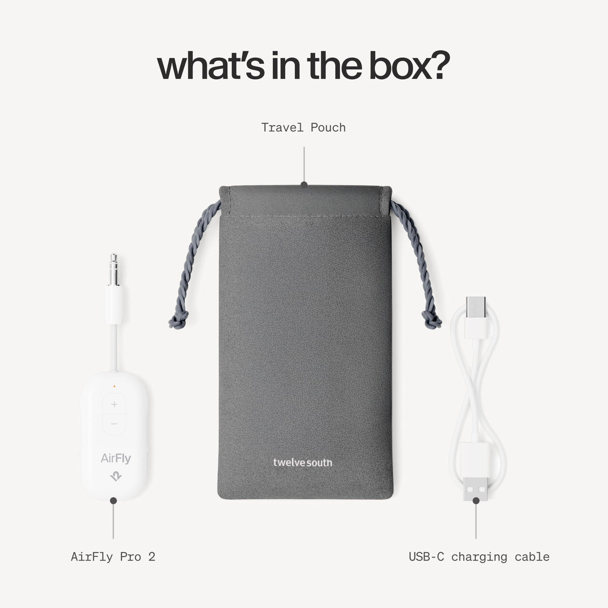 Twelve South AirFly SE, Bluetooth Wireless Audio Transmitter Adapter, White