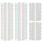 ELEGOO 3pcs Breadboard 830-Point Solderless Prototype PCB Board Kit