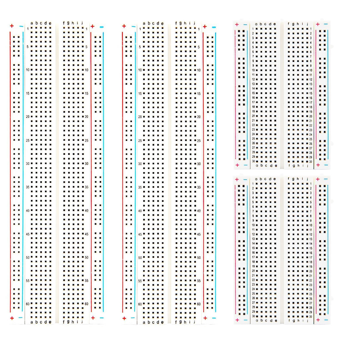 ELEGOO 3pcs Breadboard 830-Point Solderless Prototype PCB Board Kit