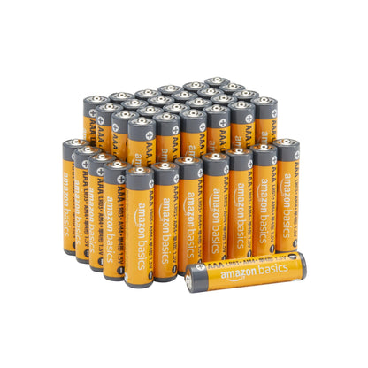 Amazon Basics 100-Pack AAA Alkaline High-Performance Batteries, 1.5 Volt, 10-Year Shelf Life