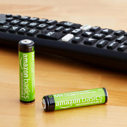 Amazon Basics 16-Pack Rechargeable AA NiMH Batteries, 2000 mAh, 1.2V, Recharge up to 1000x Times, Pre-Charged