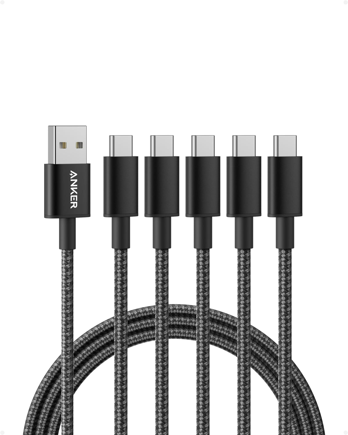 Anker USB A to USB C Cable, USB to USB C Cable(2Pack,3ft,Black)