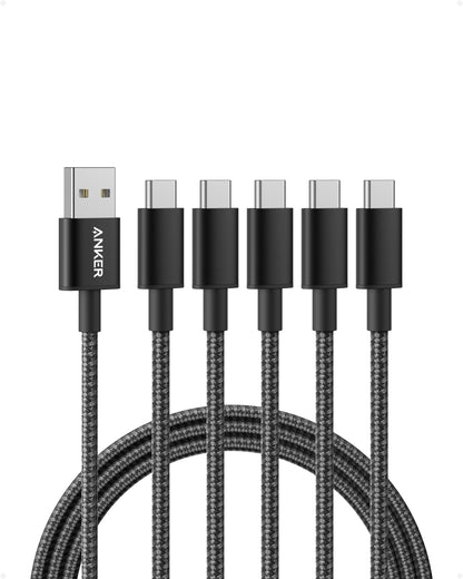 Anker USB A to USB C Cable, USB to USB C Cable(2Pack,3ft,Black)