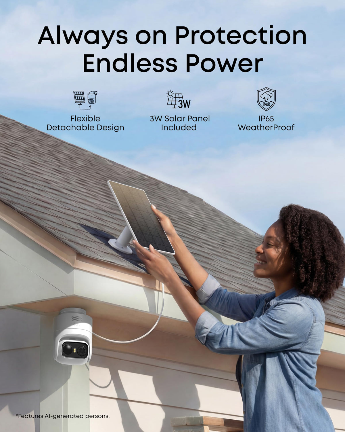 eufy Security eufyCam C37, Solar Cameras Wireless Outdoor,2K Resolution