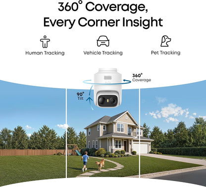 eufy Security eufyCam C37, Solar Cameras Wireless Outdoor,2K Resolution
