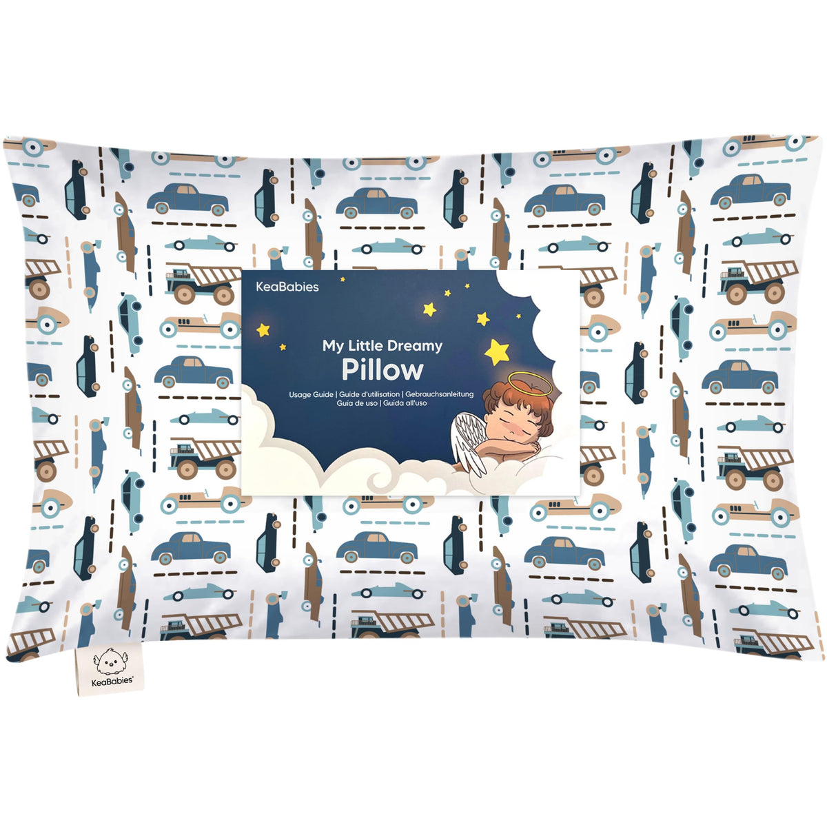 Toddler Pillow with Pillowcase 13x18 My Little Dreamy Pillow(Jolly Rainbow)