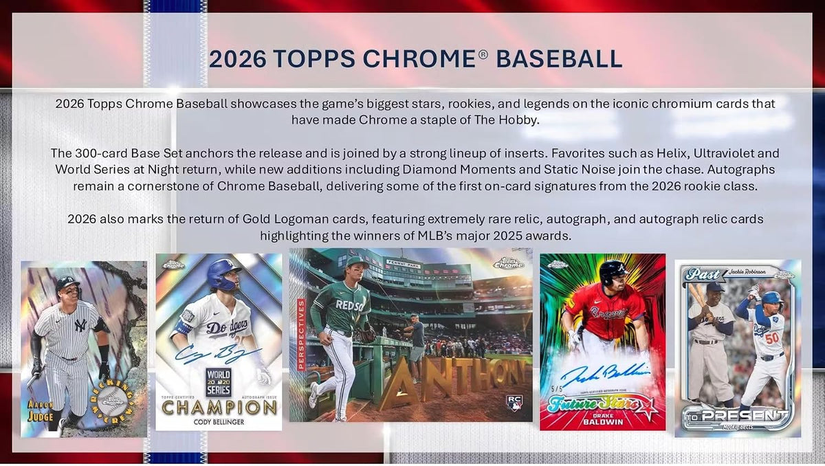 2026 Topps Chrome Baseball Fanatics Exclusive Mega Trading Card Box (Look for Exclusive Fanatics Content)