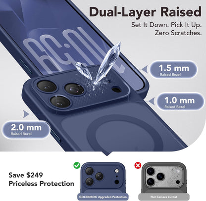 Magnetic Shockproof for iPhone 18 Pro & iPhone 17 Pro Case, Sunset Orange