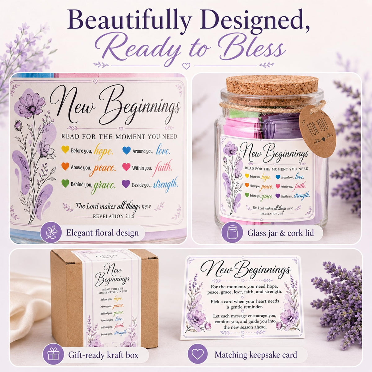 Read This When Bible Verses Jar – Birthday Gifts for Women, Christian Gifts, Christmas Gift for Women, Gift for Mom from Daughter