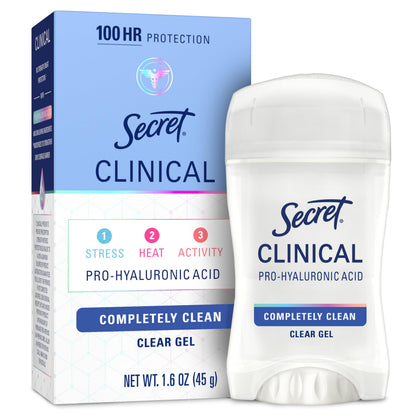Secret Clinical Antiperspirant Deodorant, Completely Clean 2.6 oz Pack of 2