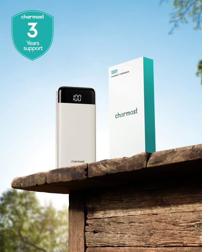 charmast Portable Charger Power Bank with Reinforced Built-in 4 Cables
