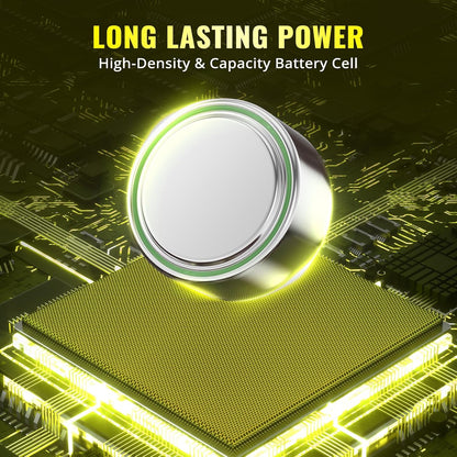 POWEROWL 12 Pcs LR44 Batteries for Christmas decorations, Flashlights, Watches, Bottle Lights