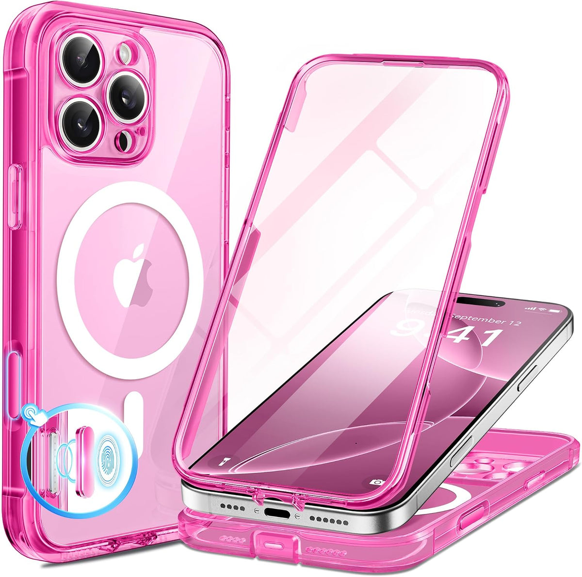 BERFY for iPhone 16 Pro Max Case, Fit for MagSafe