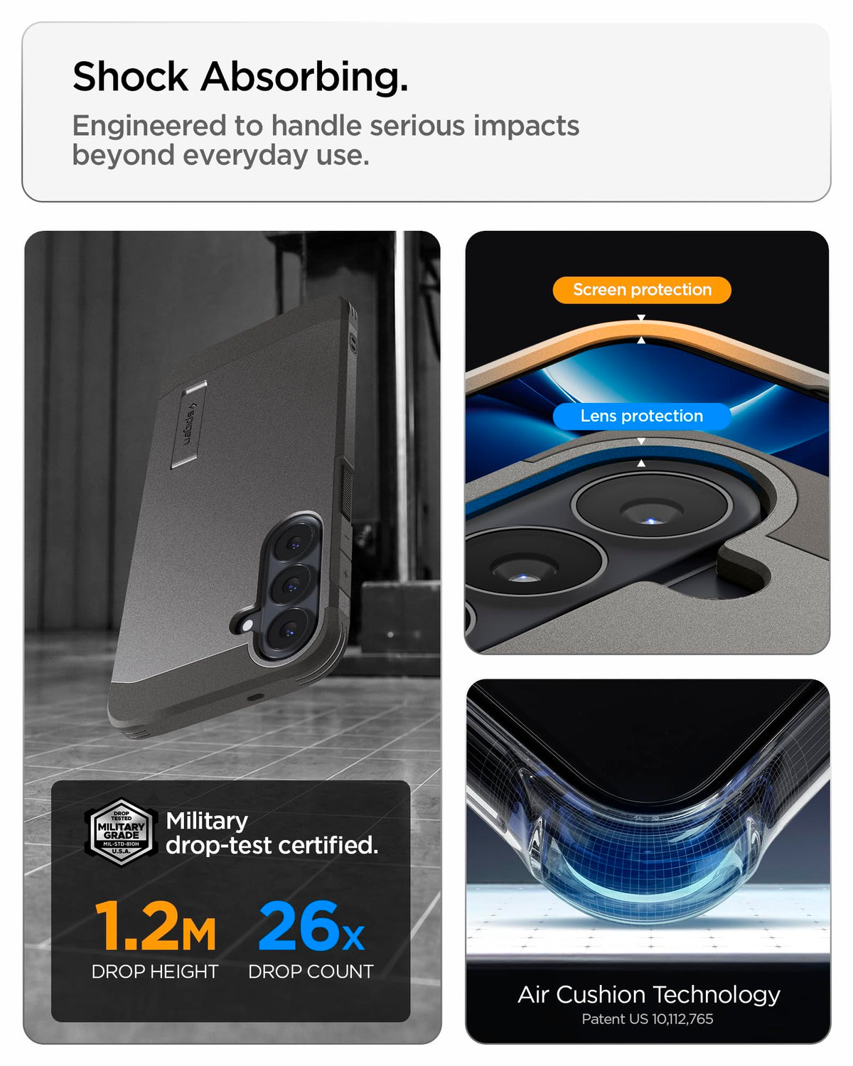 Spigen for Galaxy S26 Case, Tough Armor MagFit [Kickstand] [Compatible with MagSafe] [Military-Grade Protection] - Black