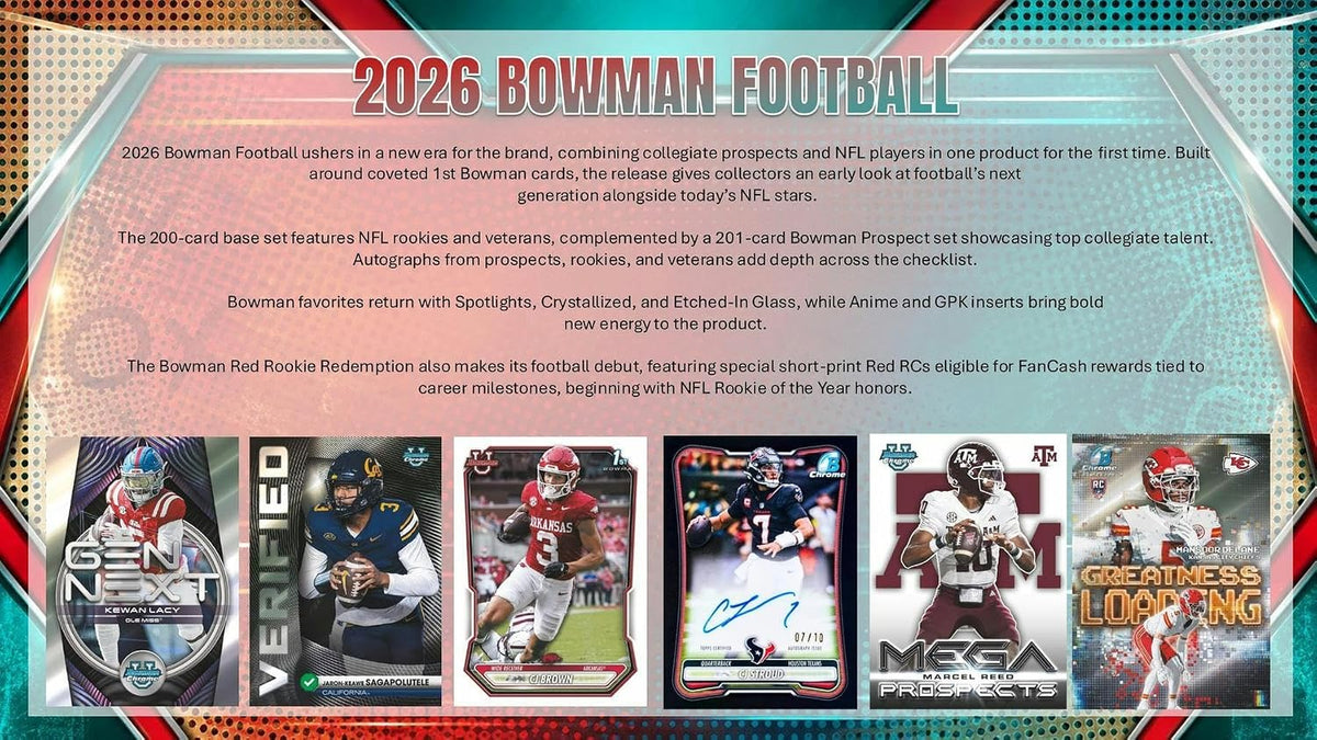 2026 Bowman Football Hobby Box