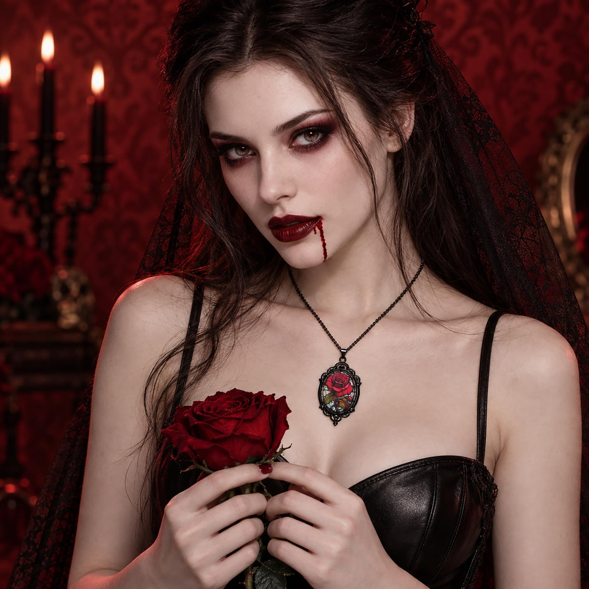 Gothic Necklace as Halloween Costume Jewelry for Women