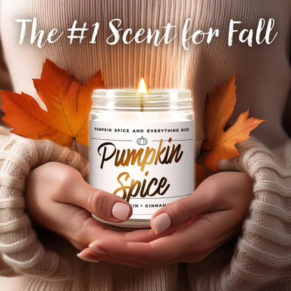 Wax & Wit Fall Candles for Home Scented – Apple, Cinnamon, Clove, Orange – Perfect Home Décor Gifts for Autumn, Holiday, Christmas, Winter - 9oz, Soy Wax, 50 Hour Burn