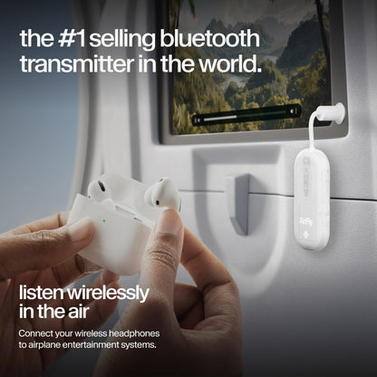Twelve South AirFly SE, Bluetooth Wireless Audio Transmitter Adapter, White