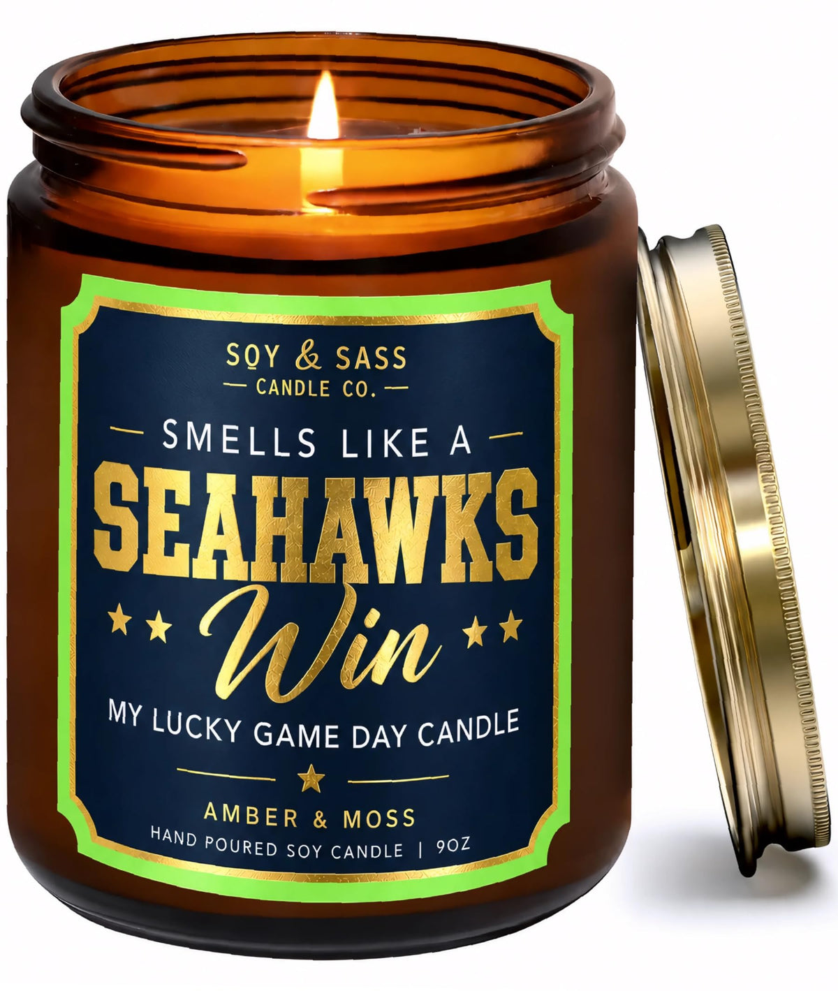 Vikings Gifts for Women / Men - Smells like a Vikings Win Candle, USA Made
