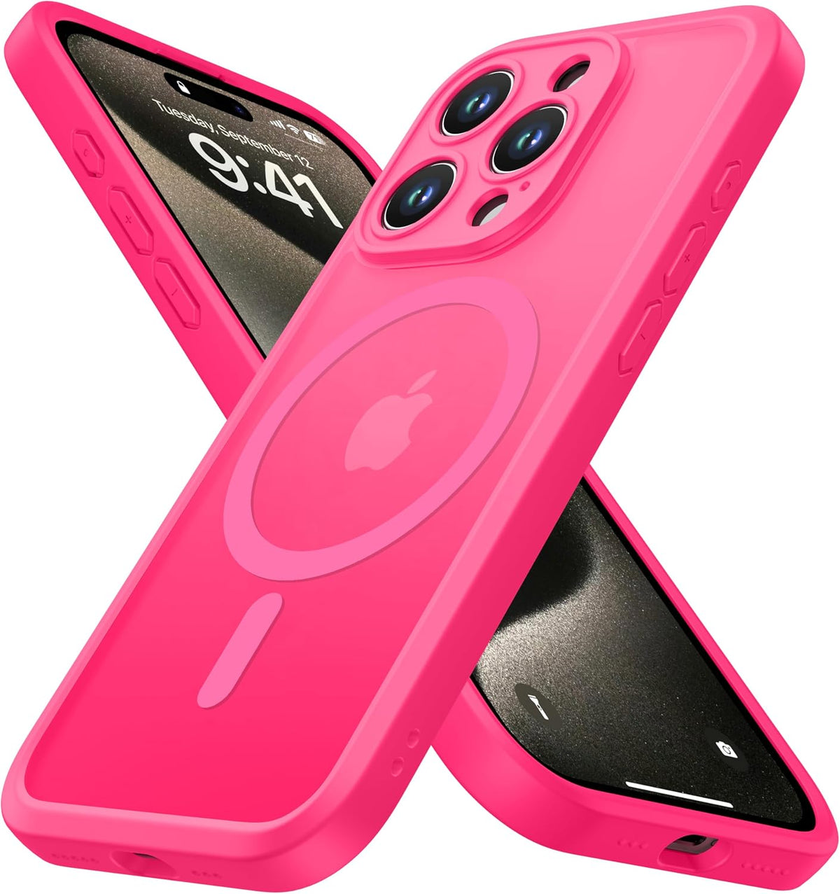 ImpactStrong Magnetic Guard Designed for iPhone 17 Air Case [Camera Protection] [Military Grade Drop Tested] [Compatible with MagSafe] Slim Translucent Matte Phone Case (6.6") - Navy Blue