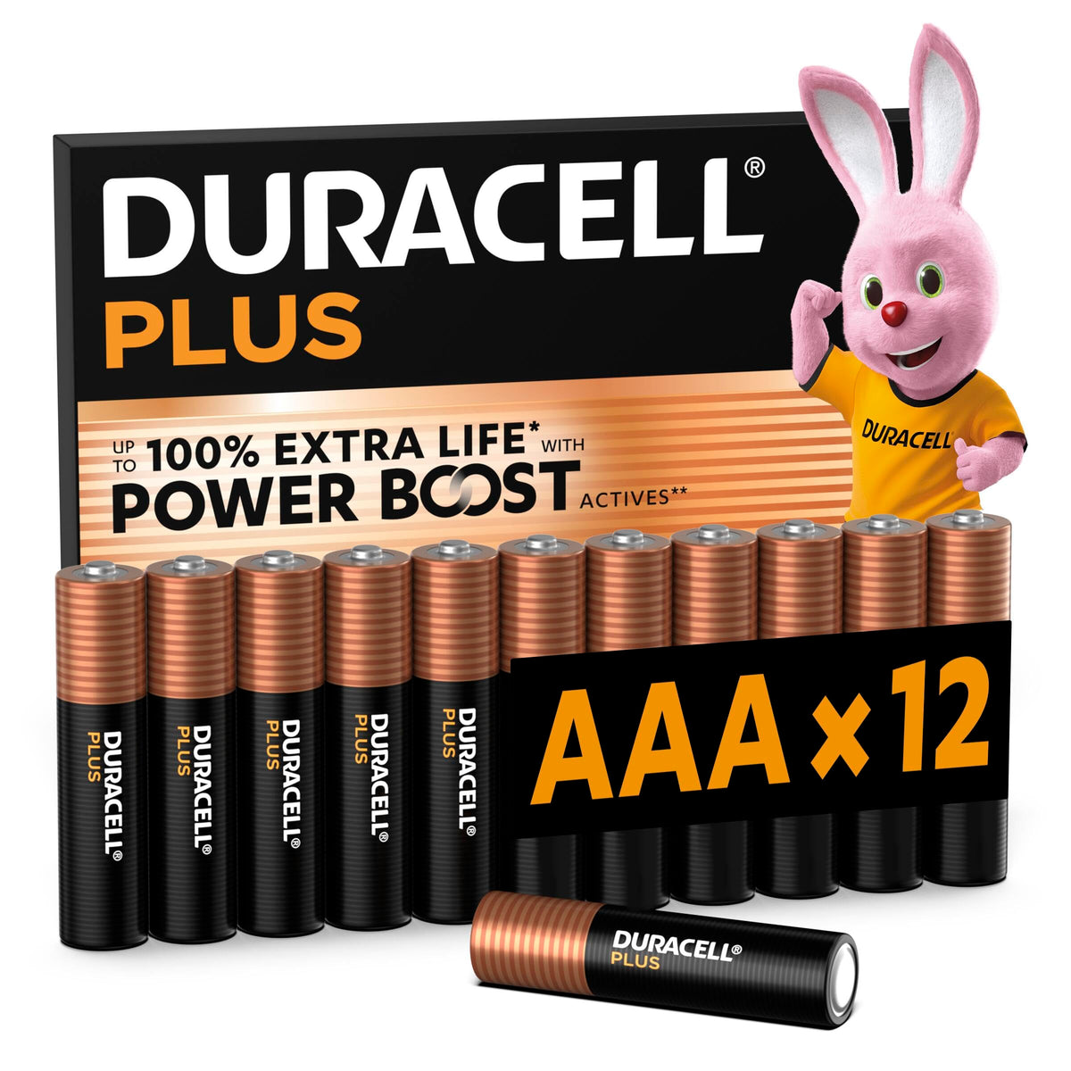 DURACELL Plus D Alkaline Batteries (4 Pack) 1.5V, LR20