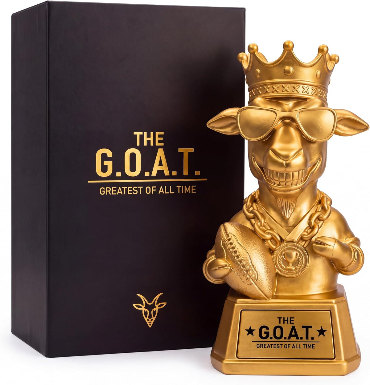 Fantasy Football Goat Trophy Award with Premium Packaging, 7.00 Inch