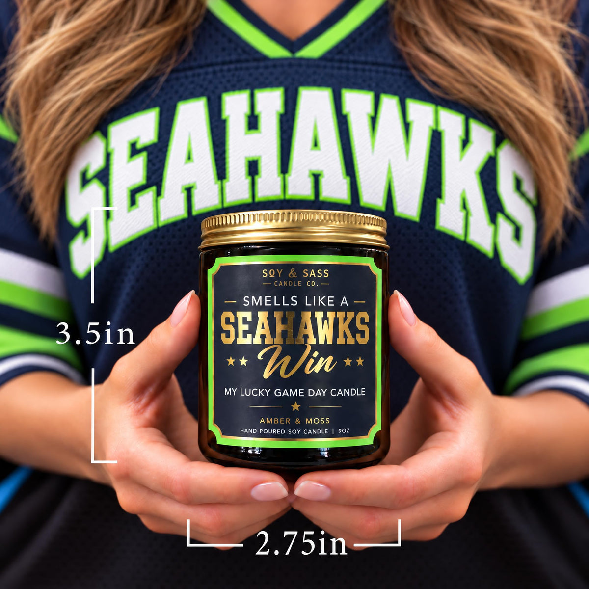 Vikings Gifts for Women / Men - Smells like a Vikings Win Candle, USA Made