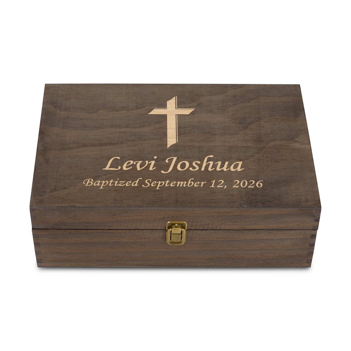 Personalized Wooden Keepsake Box, Custom Engraved Memory Box with Lid