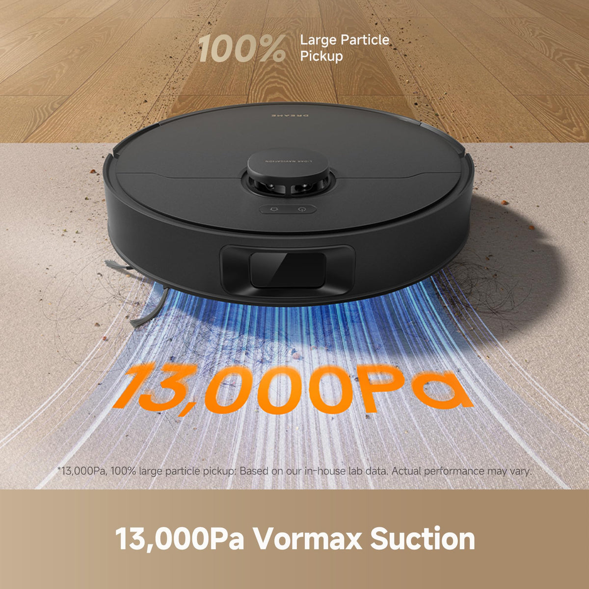 dreame D20 Pro Plus Robot Vacuum and Mop, Detangling DuoBrush for Pet Hair