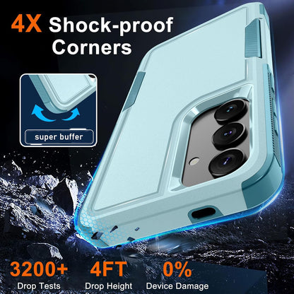 for Samsung Galaxy S24 FE Case, Full Body Heavy Duty Cover, Black Matte