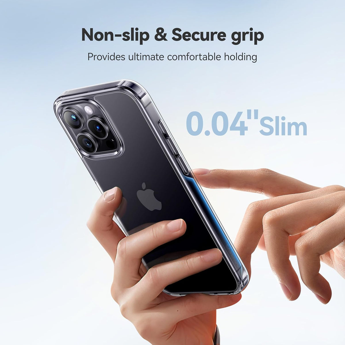 CASEKOO for iPhone Air Case, Crystal Clear, Patented Anti-Yellowing, Slim