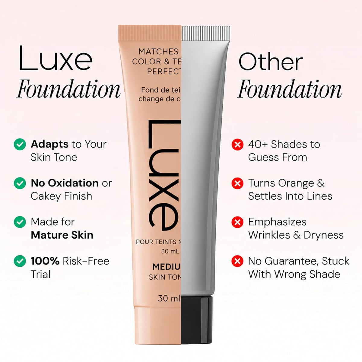 Luxe Color Changing Foundation – Medium