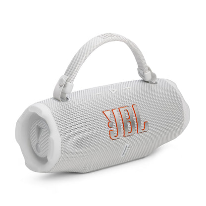 JBL Charge 6 Portable Waterproof Speaker with Powerbank and Strap - Black (Renewed)