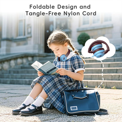 Candy Bila Wired Kids Headphones for School, Over-Ear for Boys Girls