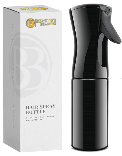 BeautifyBeauties Continuous Spray Bottle for Hair, 10.1 oz Mister Spray