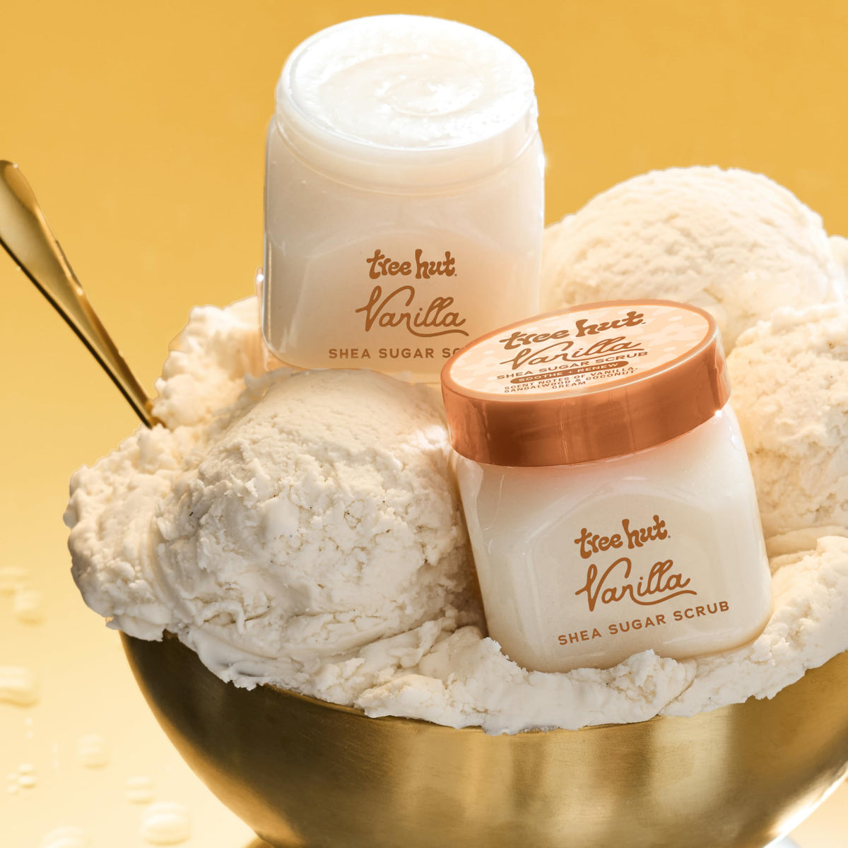 Tree Hut Vanilla Body Scrub, Exfoliating Sugar Scrub, Vegan, 18 Oz