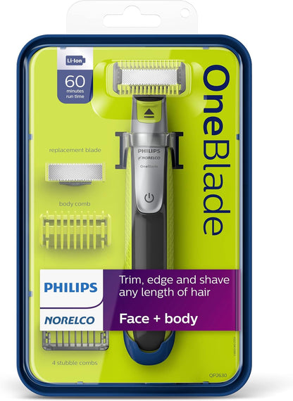 Philips Norelco OneBlade 360 Hybrid Face + Body Trimmer and Shaver