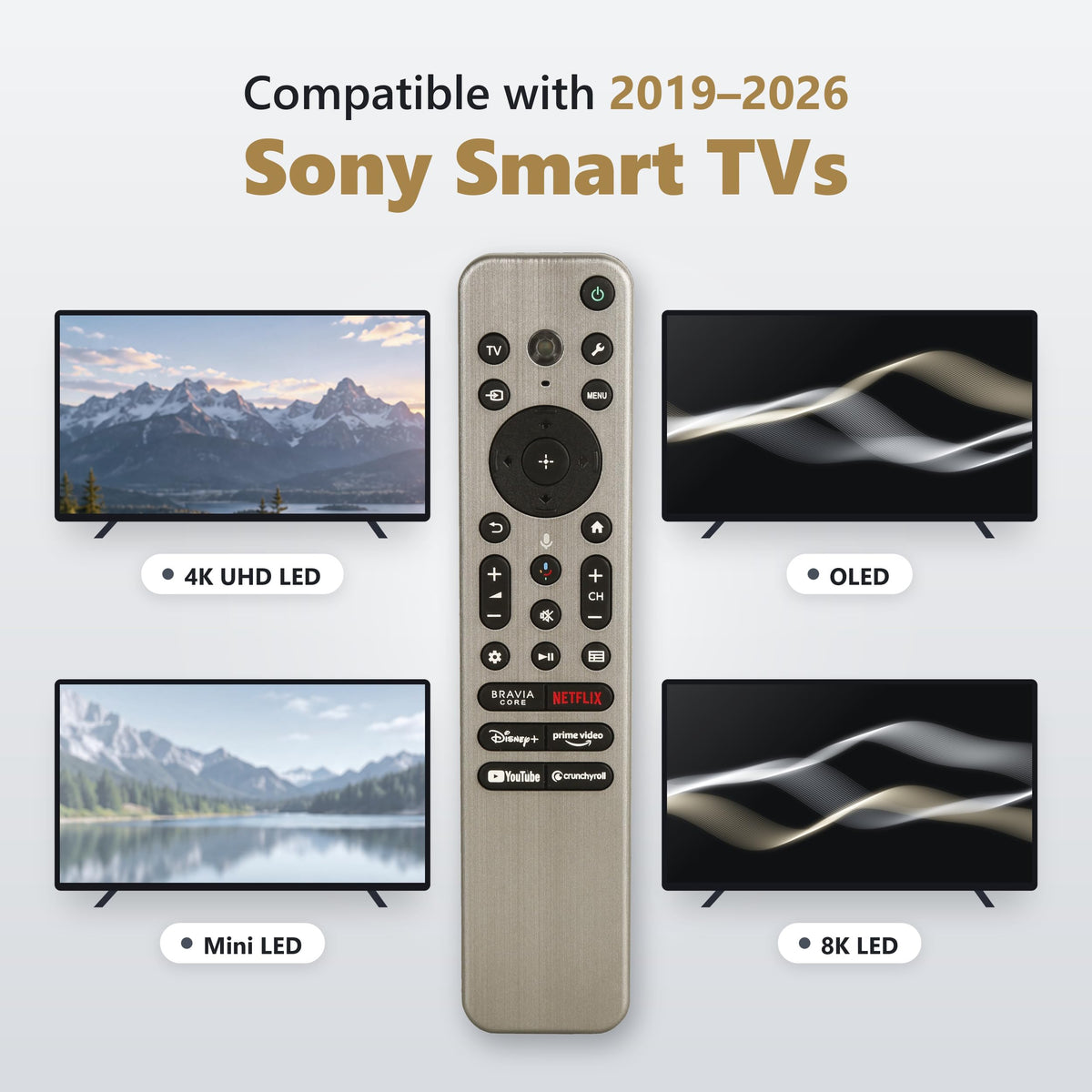 Replacement for LG TV Remote, for All 2019-2025 LG Remote Control for Smart TV with Voice and Pointer Function, for LG Magic Remote. 1-Year Warranty.