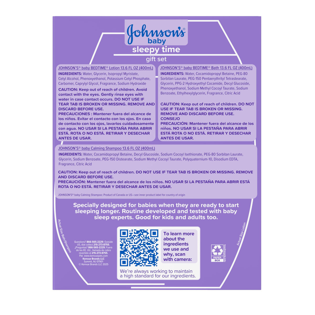 Johnson's Baby Sleepy Time Gift Set, 3 Items