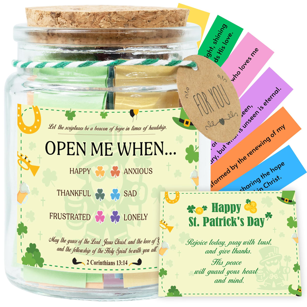 Read This When Bible Verses Jar – Birthday Gifts for Women, Christian Gifts, Christmas Gift for Women, Gift for Mom from Daughter