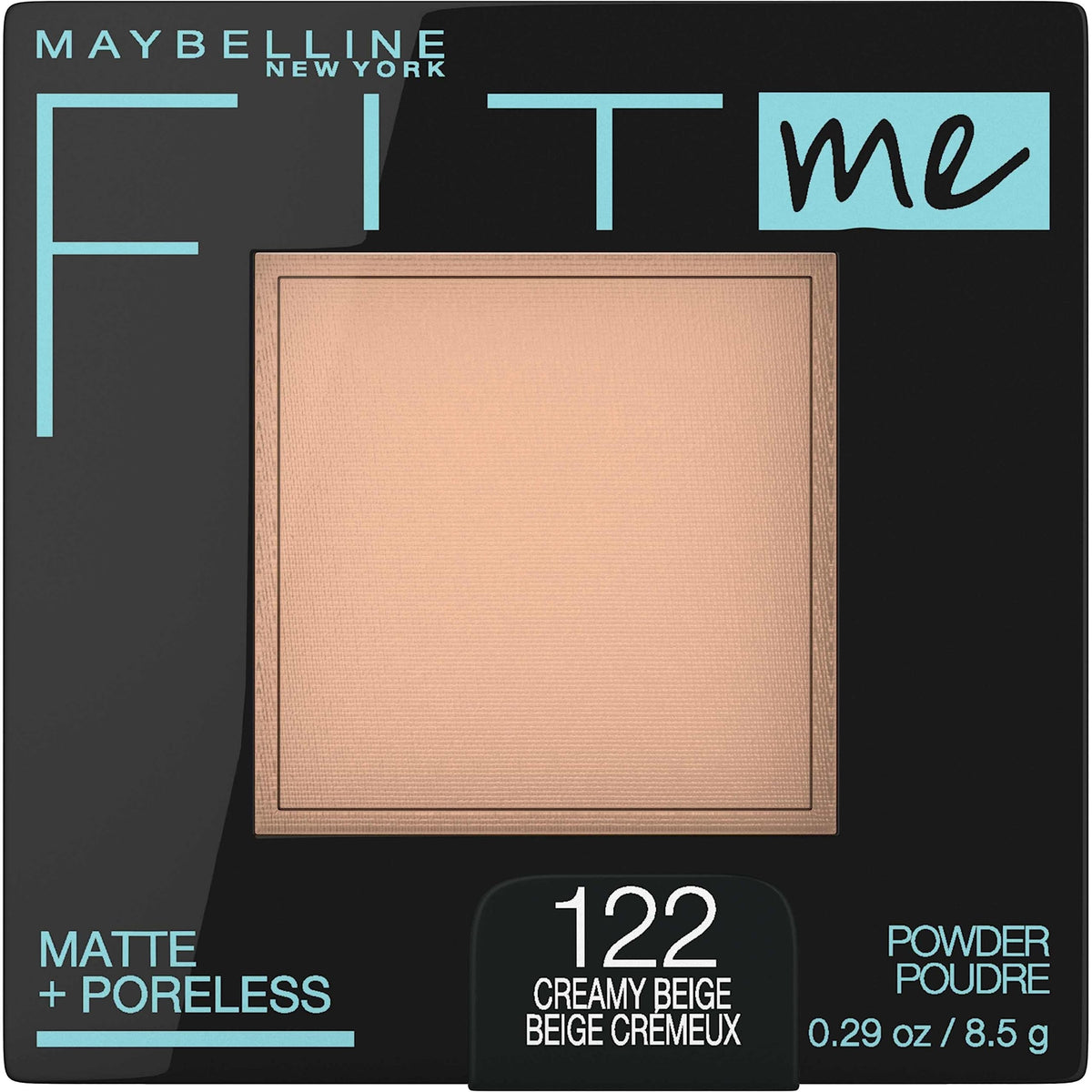 Maybelline Fit Me Matte + Poreless Pressed Face Powder Makeup & Setting Powder, Classic Ivory, 1 Count