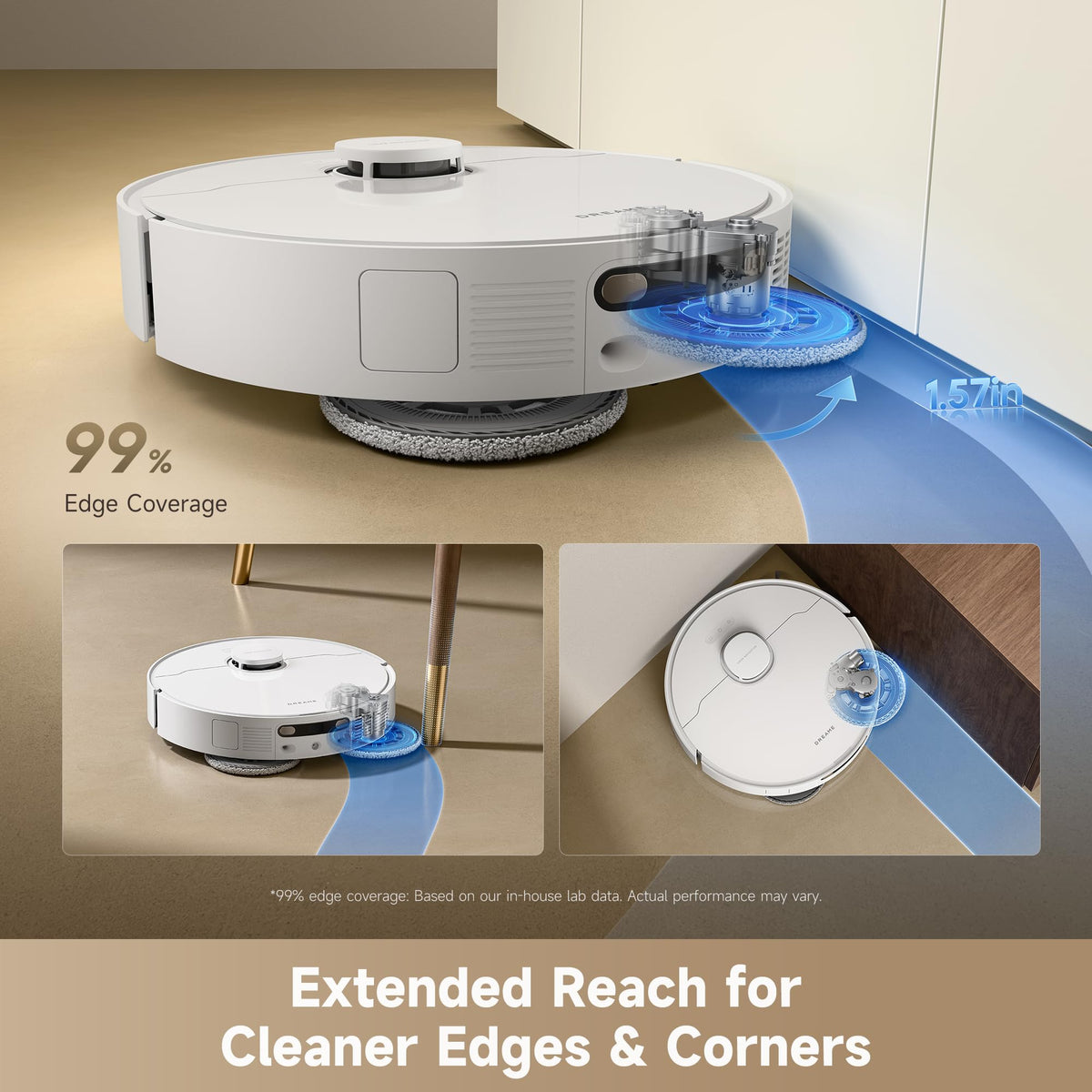 DREAME D30 Ultra CE Robot Vacuum and Mop, 25,000Pa Powerful Suction
