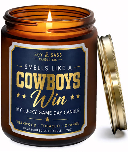 Vikings Gifts for Women / Men - Smells like a Vikings Win Candle, USA Made