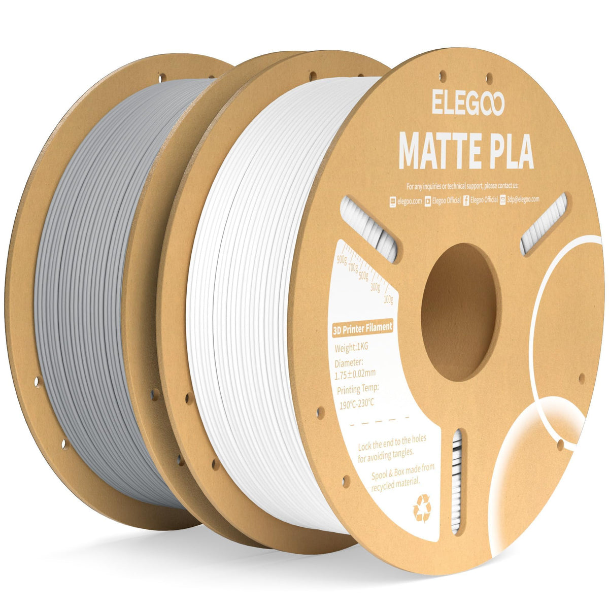 ELEGOO Matte PLA 3D Printer Filament Navy Blue 1KG 1.75mm